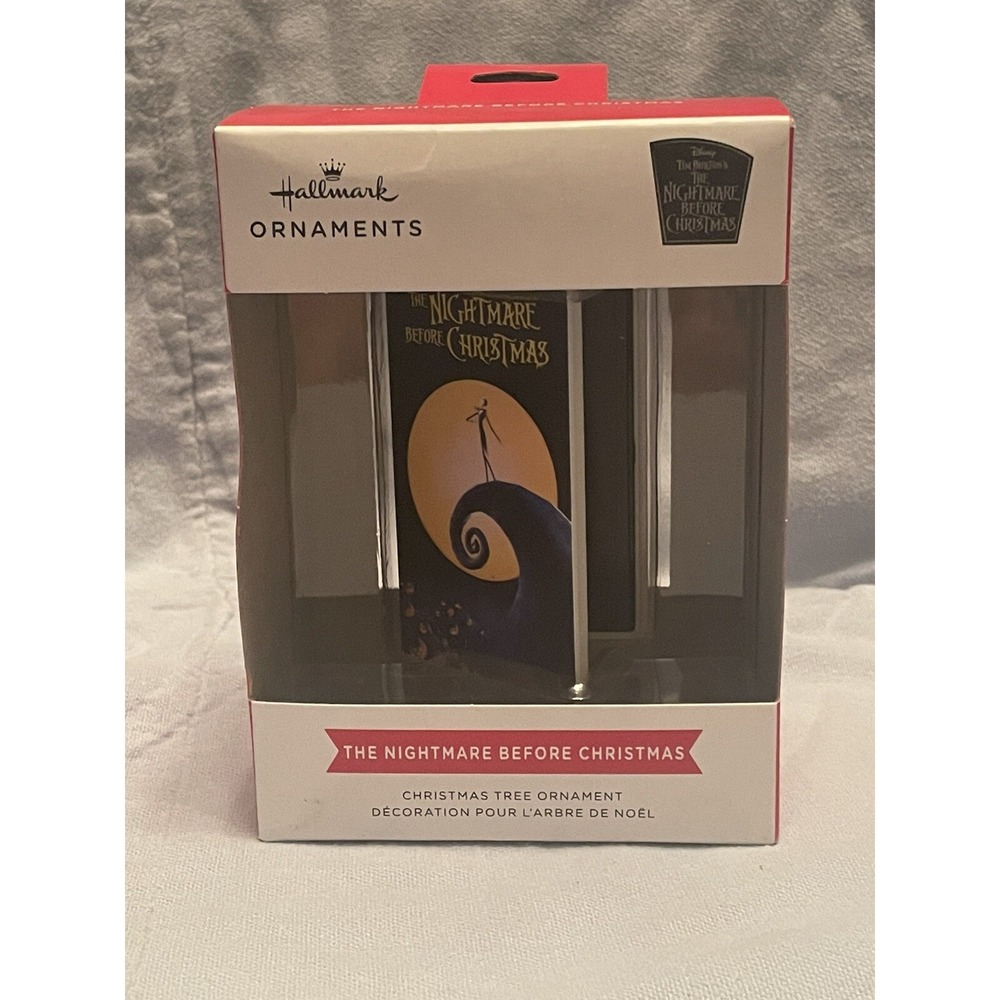 NEW Hallmark Ornament The Nightmare Before Christmas VHS Movie Box Ornament